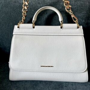 Dolce & Gabbana Miss Sicily Satchel Bag . White.